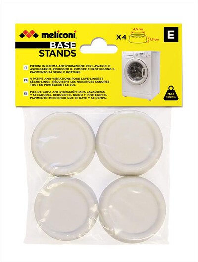 MELICONI - BASE STANDS Set di 4 gommini antivibrazione