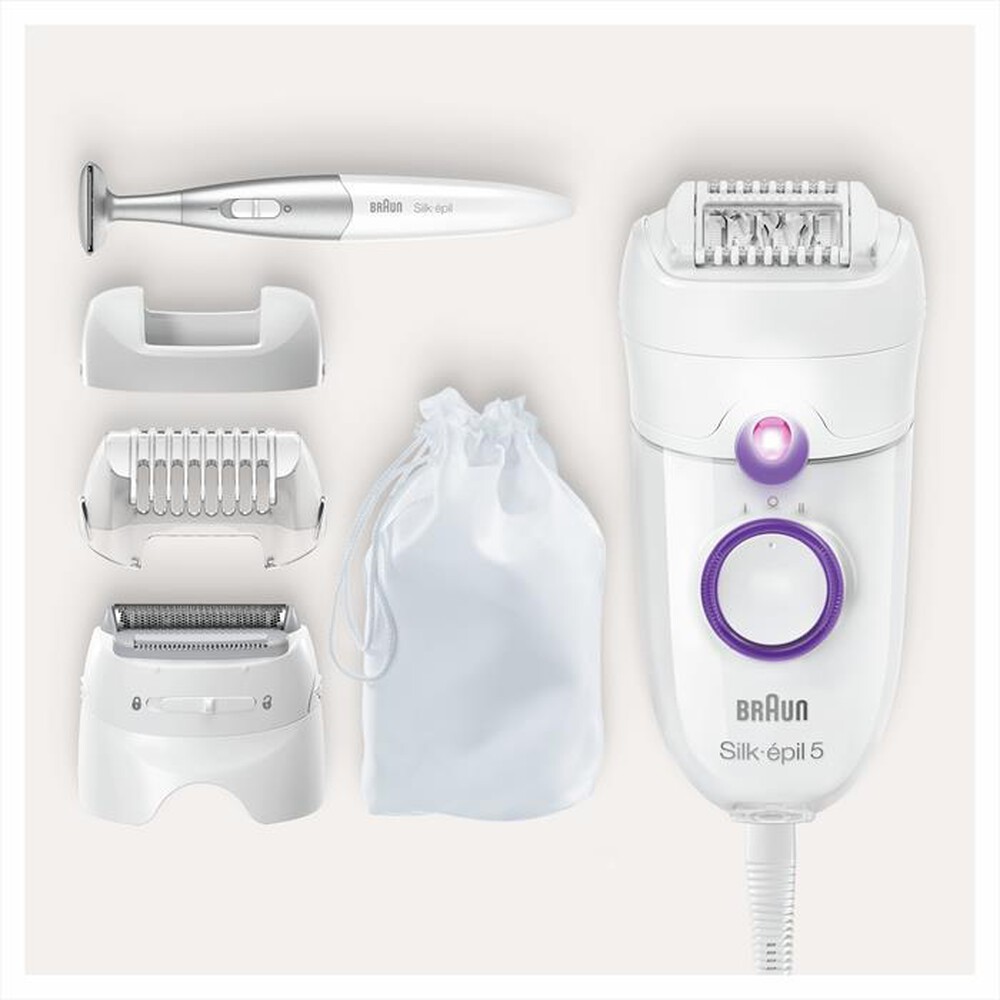 "BRAUN - Silk-épil 5-825-Bianco/Viola"