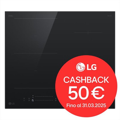 LG - Piano cottura induzione CBIZ2435B 59 cm-Nero Schott