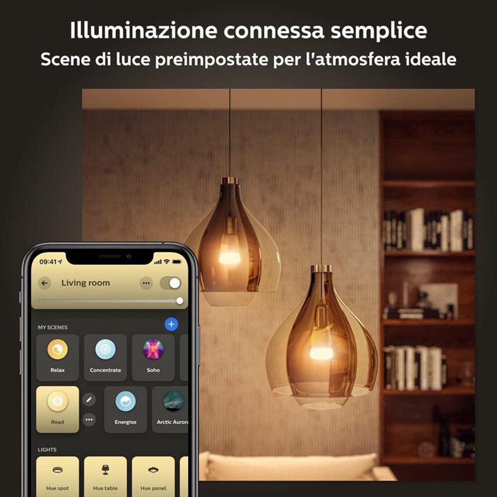 "PHILIPS - HUE WHITE AMBIANCE LAMPADINA E27 13.5W-Bianca"
