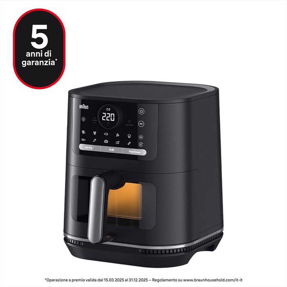 "BRAUN - Friggitrice ad aria MultiFry 5 HF5073-NERO"