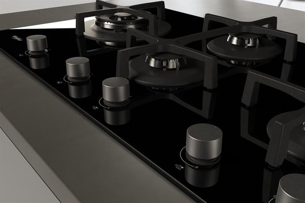 "WHIRLPOOL - Piano cottura a gas GOA 9523/NB 5 fuochi 86cm-Nero"