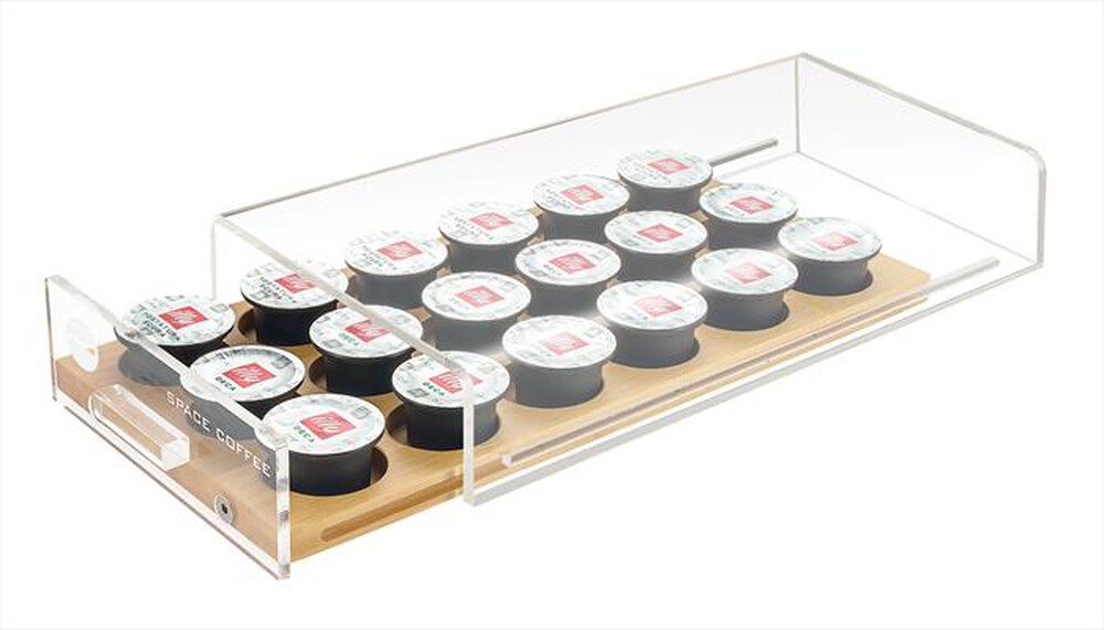 "MACOM - 836 DISPENSER 18 Universale-TRASPARENTE/LEGNO"