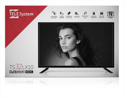 TELESYSTEM - TV LED 32" LX10 T2/S2 , 1 TLC - BLACK