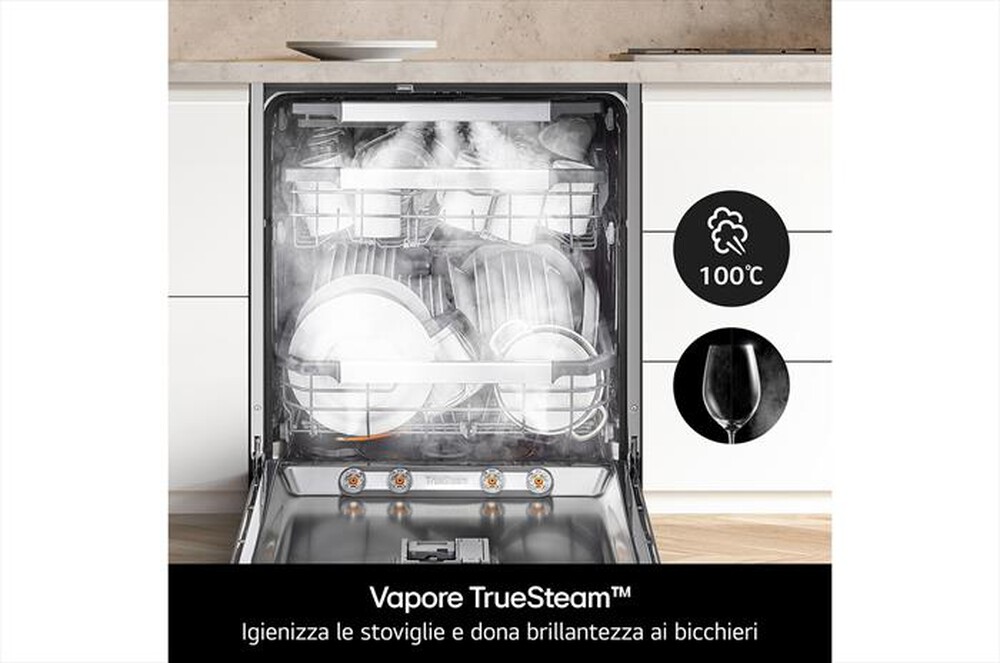 Immagine del prodotto LG - Lavastoviglie QUADWASH DB375TXS Classe A 14 copert-Noble Steel