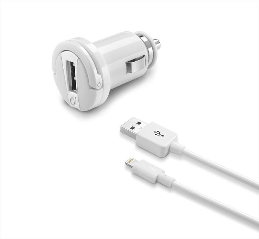 "CELLULARLINE - USB Car Charger Kit Ultra Apple-Bianco"