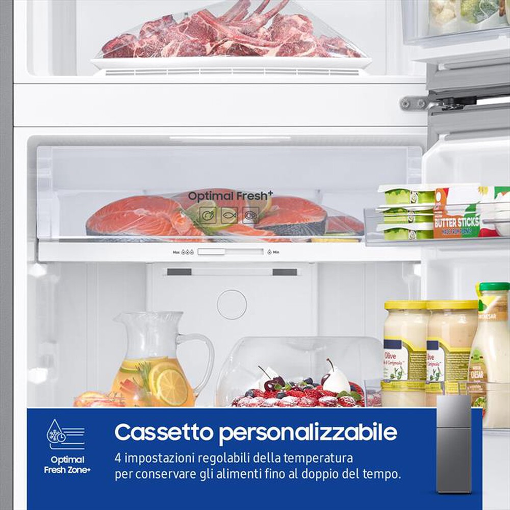 "SAMSUNG - Frigorifero 2 porte RT31CG5624S9ES Classe E 297 lt-Metal Inox"