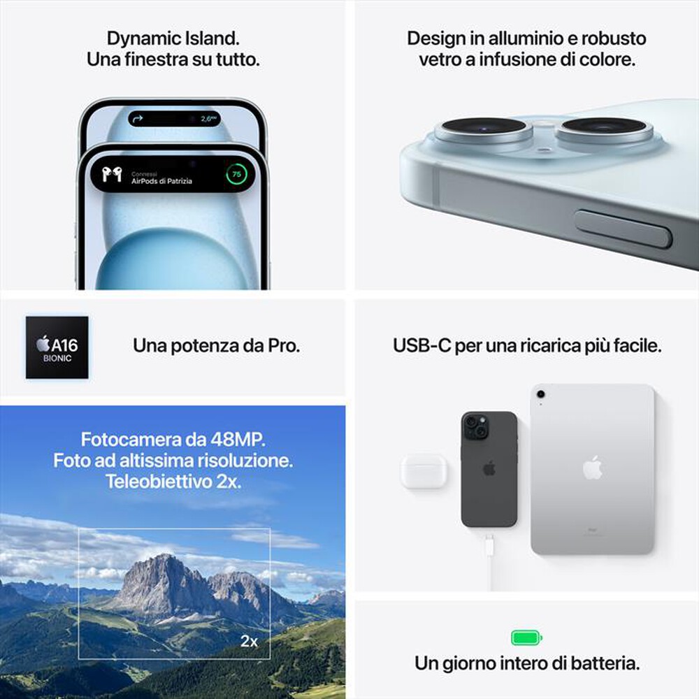 Immagine del prodotto APPLE - iPhone 15 128GB-Nero