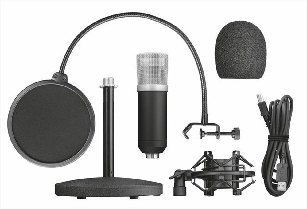 "TRUST - Emita Pro USB Mic-Black/Silver"