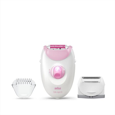 BRAUN - Silk-èpil Nuovo 3270 Gambe & Corpo-BIANCO/ROSA