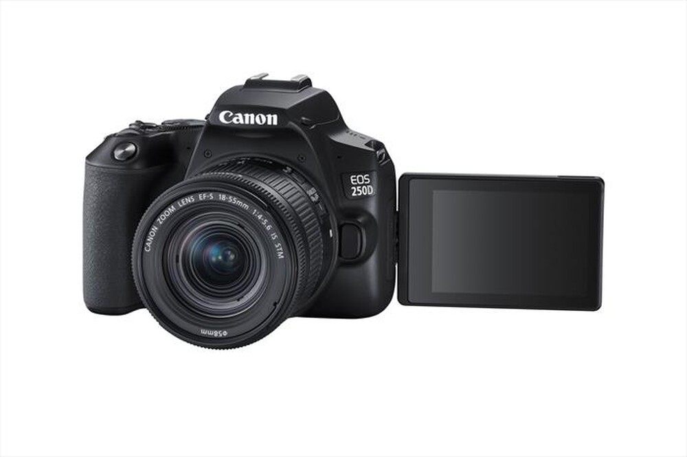 "CANON - FOTOCAMERA REFLEX EOS 250D + EF-S 18-55 IS STM-Black"