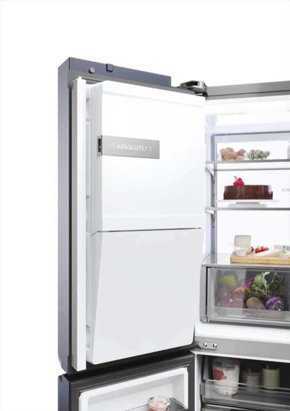 "HAIER - Frigorifero 4 porte HCR7918EIMB Classe E 601 lt-Nero"