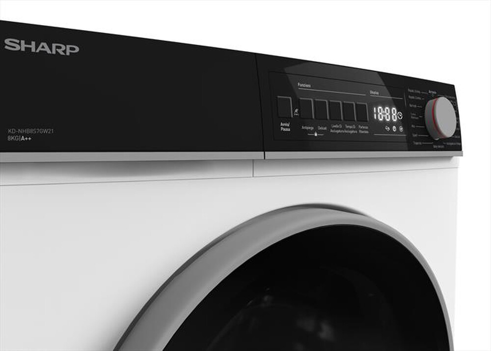 "SHARP - Asciugatrice KD-NHB8S7GW21 8 Kg Classe A++-Bianco"