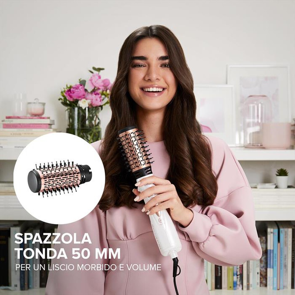 "BELLISSIMA IMETEC - MODELLATORE AD ARIA GH 18 1000-Nero, Rose Gold, Bianco"