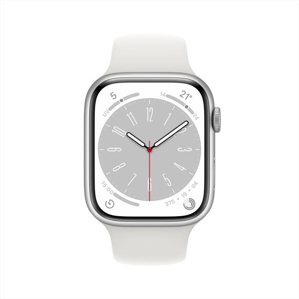 "APPLE - Watch Series 8 GPS + Cellular 45mm Alluminio-Argento - Bianco"