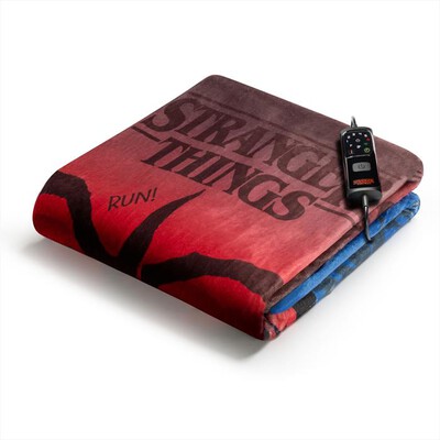 IMETEC - CALDOPLAID STRANGER THINGS 160X120 CM-Rosso e Blu,  IMETEC - CALDOPLAID STRANGER THINGS 160X120 CM-Rosso e Blu