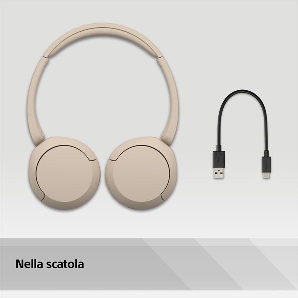 "SONY - Cuffie Bluetooth On ear WHCH520C.CE7-Cappuccino"