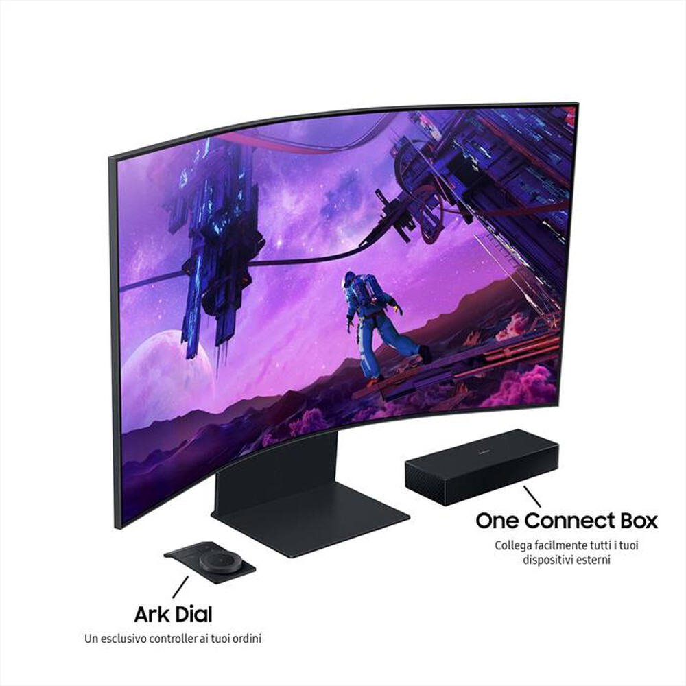 SAMSUNG MONITOR GAMING ODYSSEY ARK G97NB DA 55" UHD CURVO Euronics