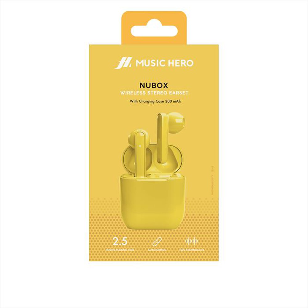 "SBS - Auricolare TWS MHTWSNUBOXBTY-Giallo"