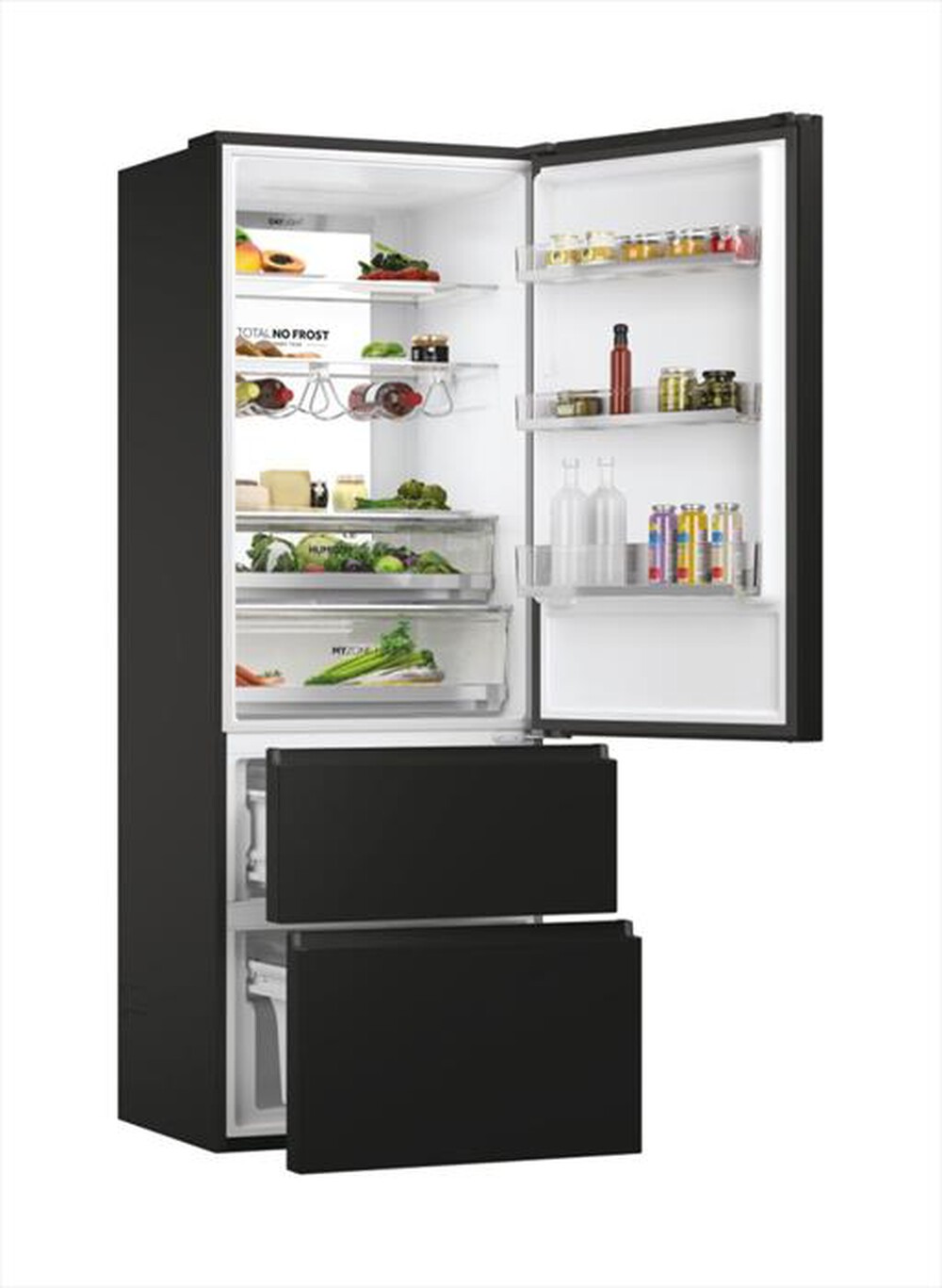 "HAIER - Frigorifero combinato HTW7720ENPT Classe E 483 lt-Nero"