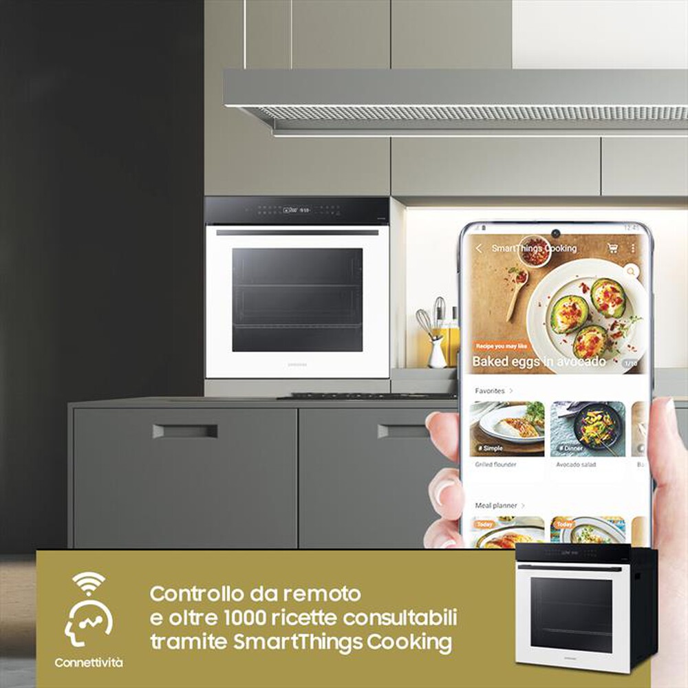 "SAMSUNG - Forno incasso elettrico NV7B4040VBW/U5 Classe A+-bianco"