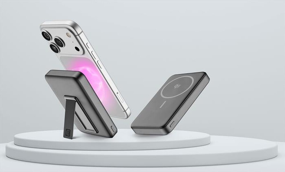 Immagine del prodotto CELLULARLINE - POWER BANK MAG STAND WIRELESS 10000 MAH 45 W PORT-Nero