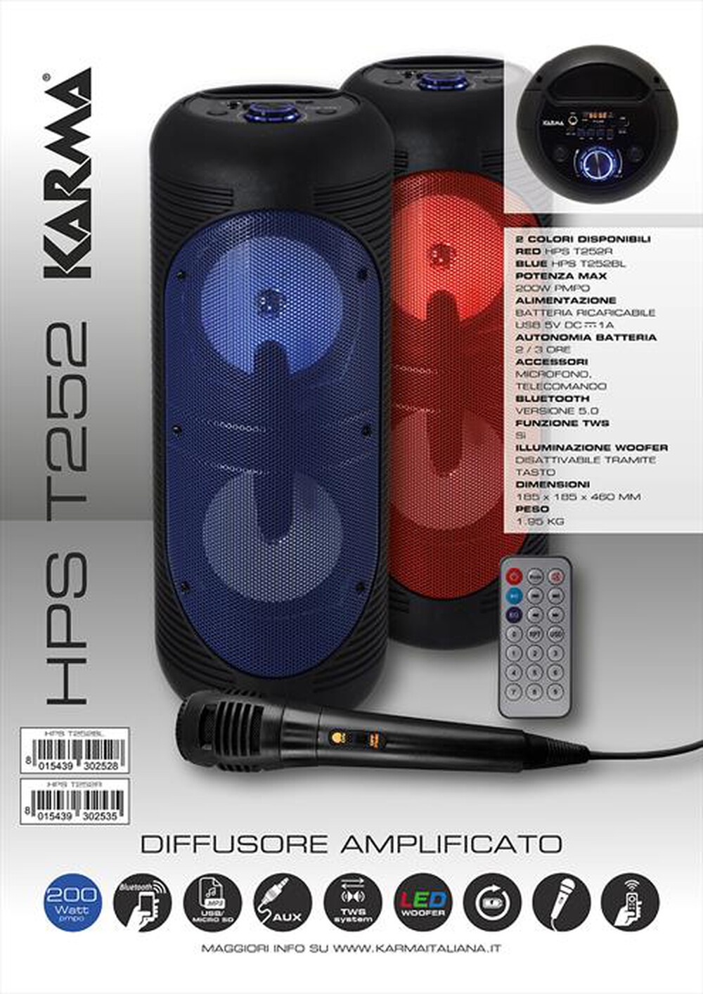 Immagine del prodotto KARMA - HPS T252BL-Blu