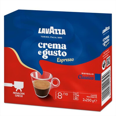 LAVAZZA - Crema e Gusto Espresso Classico Caffè Macinato 2x