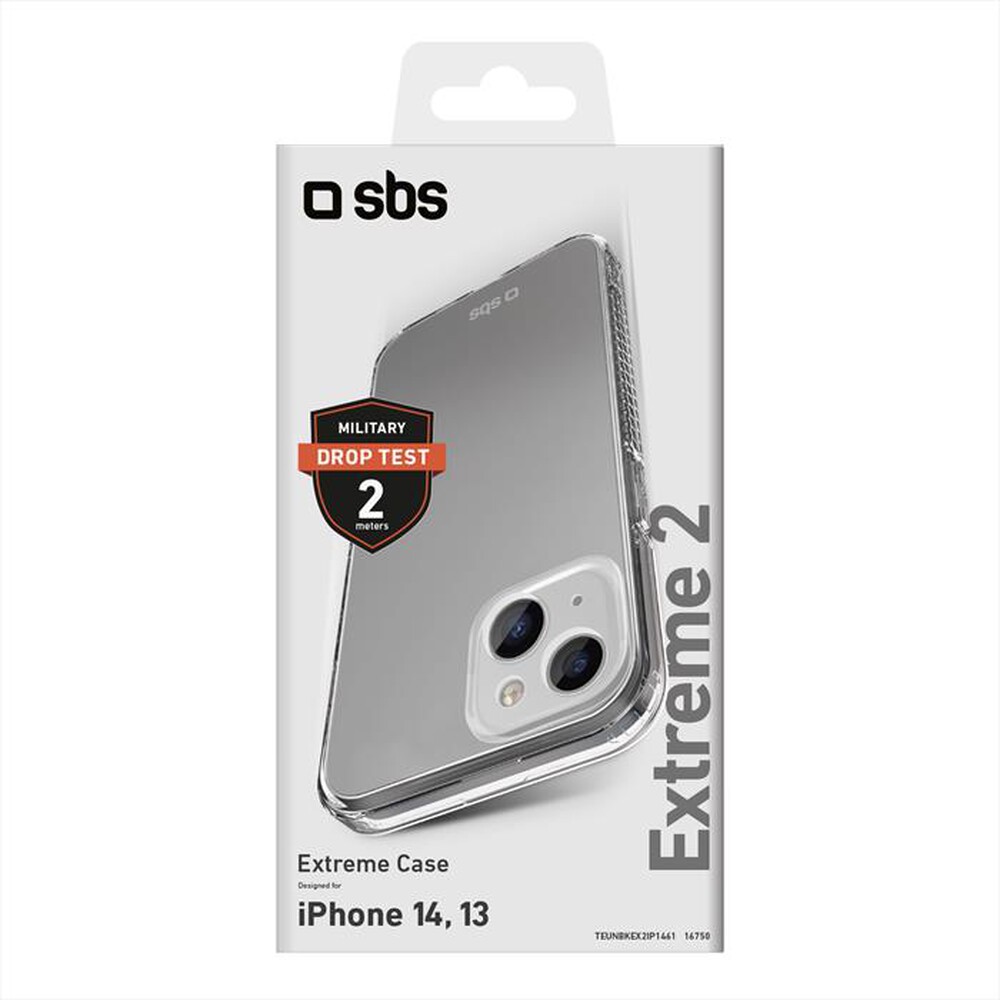 Immagine del prodotto SBS - Cover Extreme 2 TEUNBKEX2IP1461 per iPhone 14-Trasparente