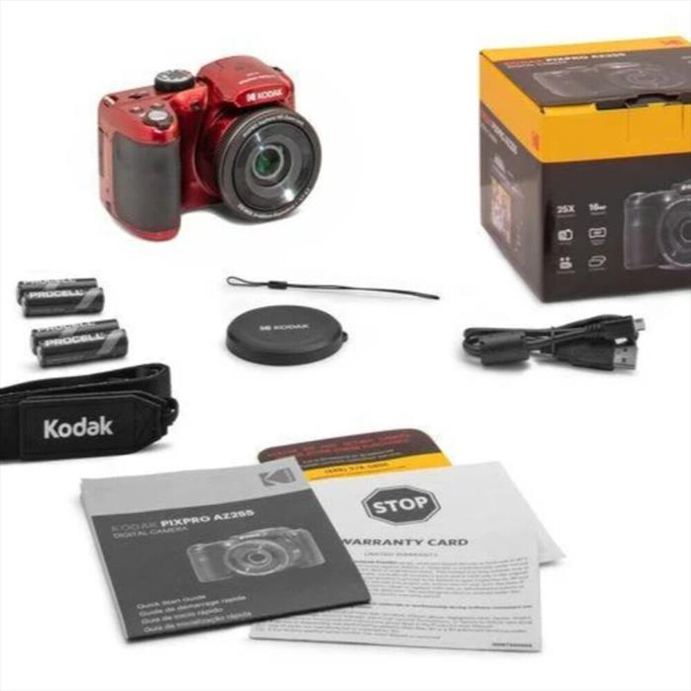 Immagine del prodotto KODAK - Fotocamera digitale compatta AZ255R-Rosso