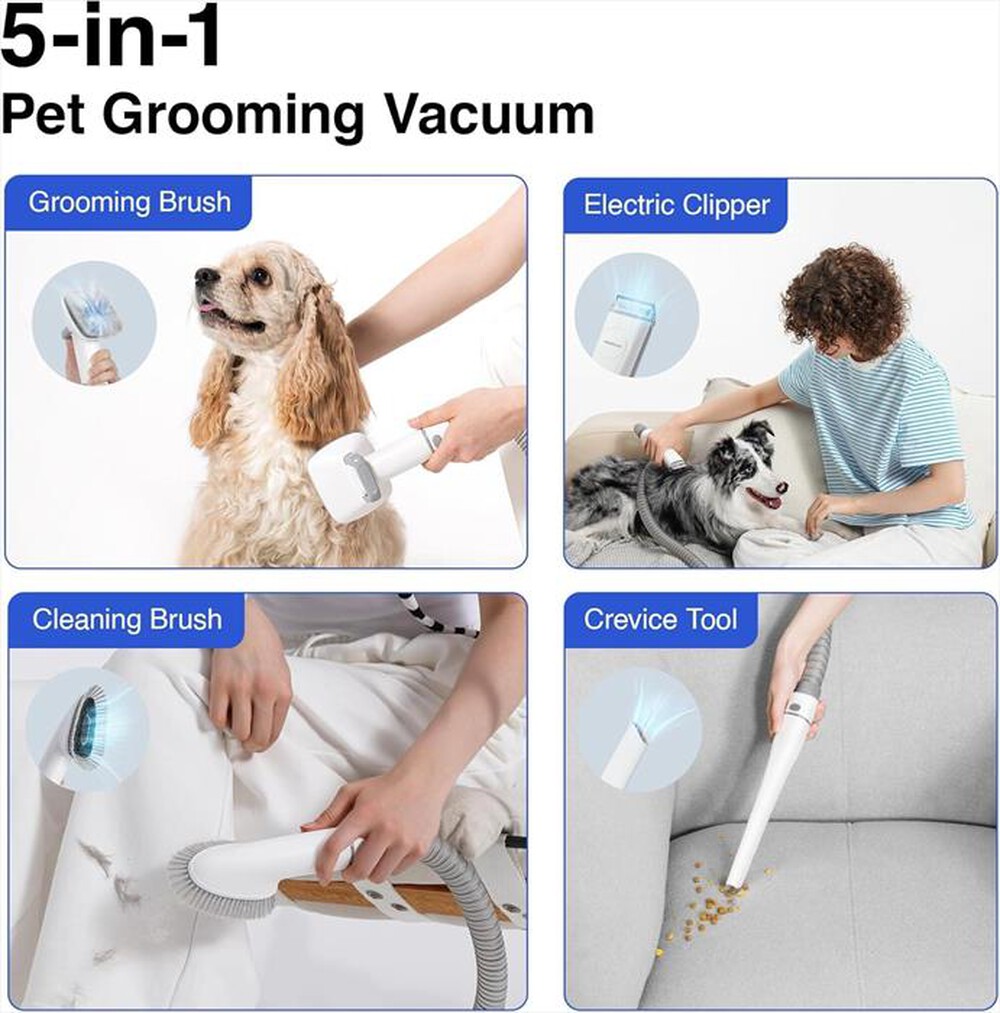Immagine del prodotto NEAKASA - Kit Toelettatura P0 PRO per animali-Bianco