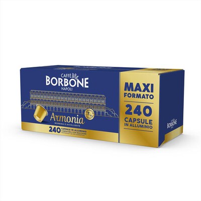CAFFE BORBONE - Capsule Nespresso REBARMONIA240N 240 pz-Blu/oro
