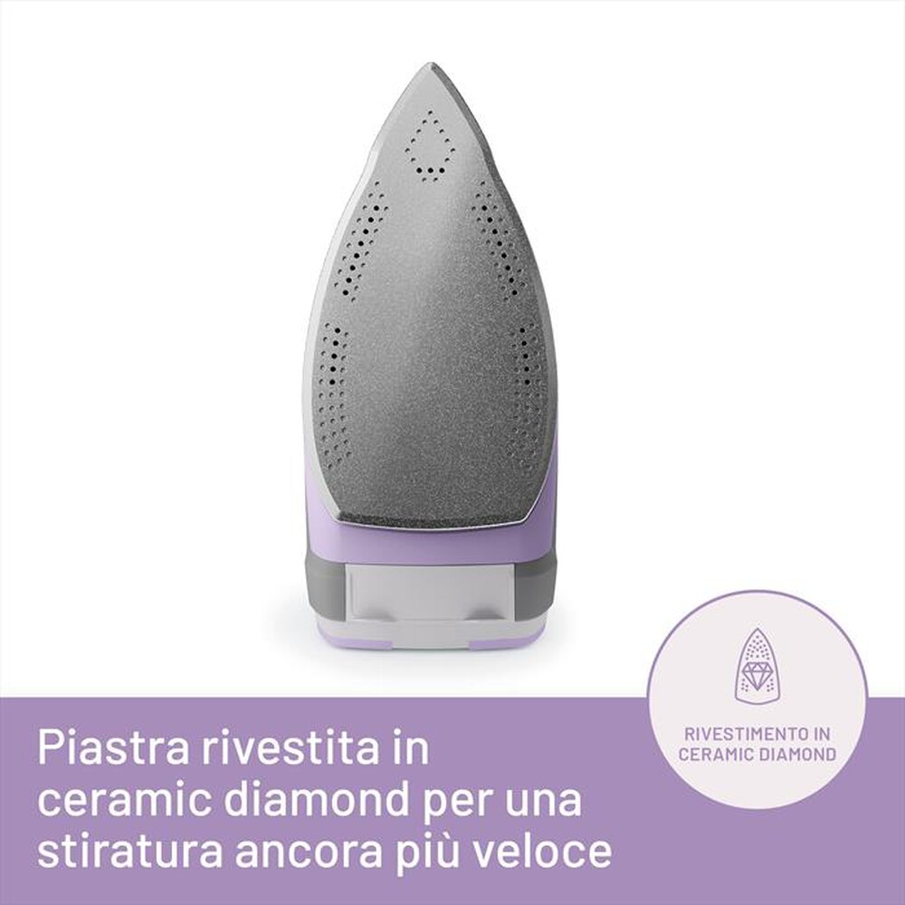 Immagine del prodotto IMETEC - Ferro da stiro a vapore INTELLIFAST-Grigio/Viola