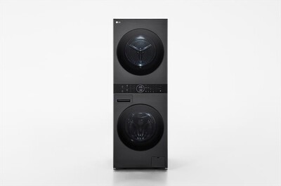 LG - Lavasciuga WASHTOWER WT1210BBF 12/10 Kg Classe A-Platinum Black