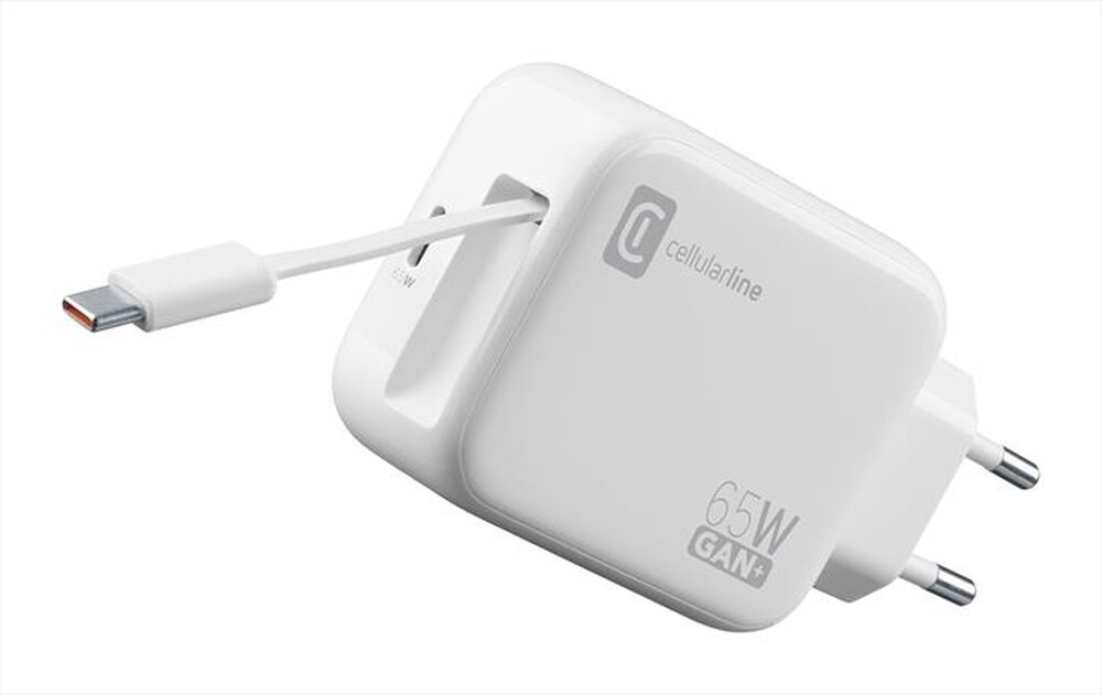 Immagine del prodotto CELLULARLINE - RETRACTABLE POWER 65W-Bianco