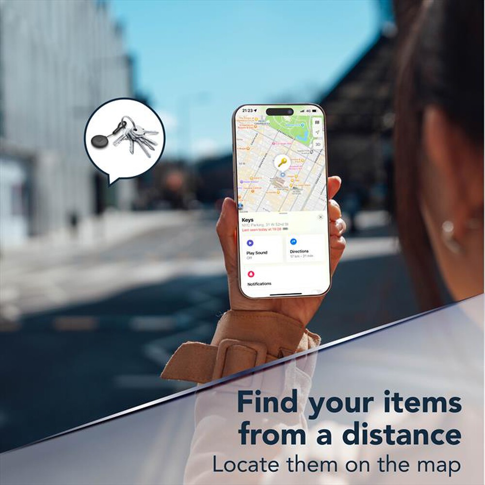 Immagine del prodotto CELLULARLINE - Trova oggetti Tracy Tag BTTRACYTAGG-Verde