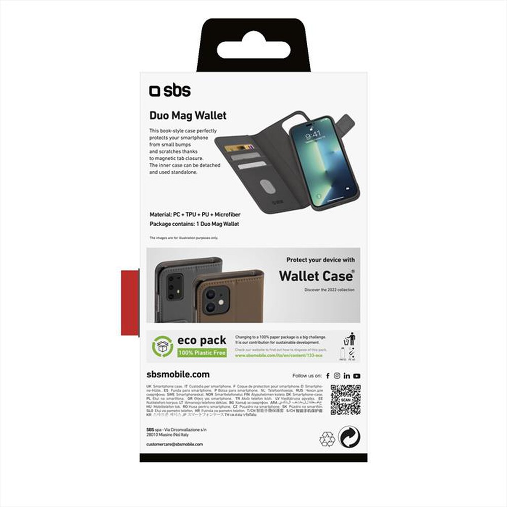 "SBS - Cover Duo Mag TEBKDETIP1461PK per iPhone 14 Pro-Nero"