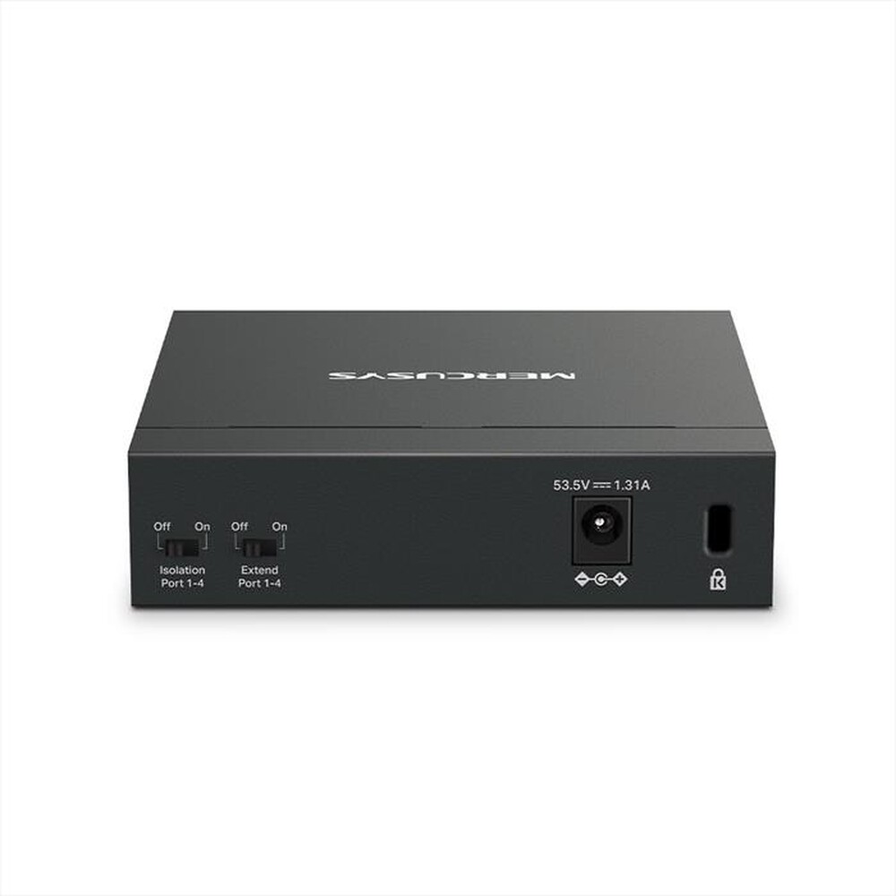 Immagine del prodotto MERCUSYS - 5-PORT GIGABIT DESKTOP SWITCH WITH  4-PORT POE+-nero