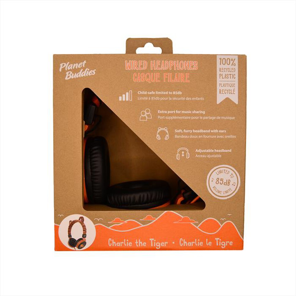 Immagine del prodotto PLANET BUDDIES - Cuffie wired TIGER FURRY-Orange - Arancione - Tigre