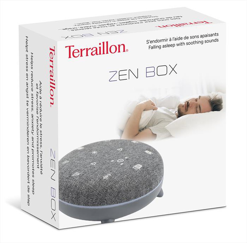 "TERRAILLON - Zen Box Coadiuvante sonoro del sonno-Grigio"