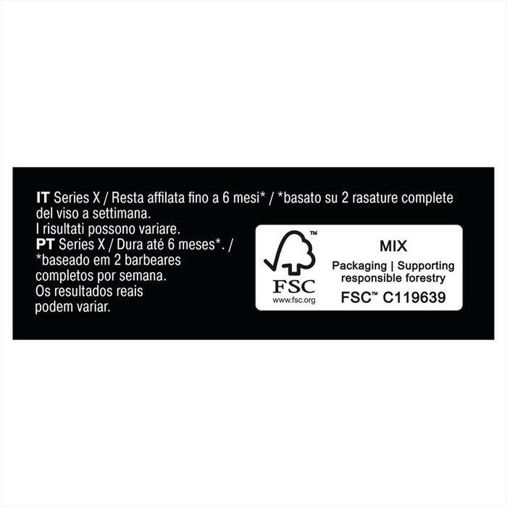 Immagine del prodotto BRAUN - SERIES X LAMA DI RICAMBIO XT20-NERO