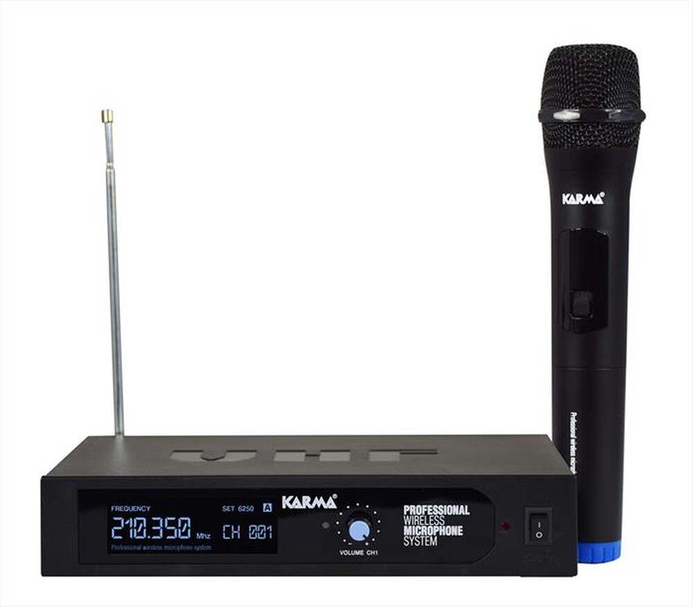 "KARMA - Radiomicrofono palmare VHF SET 6250-Nero"
