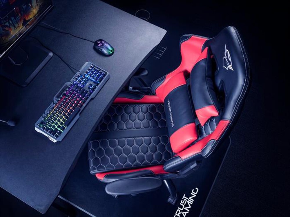 "TRUST - Sedia gaming GXT708R RESTO CHAIR-Black/Red"