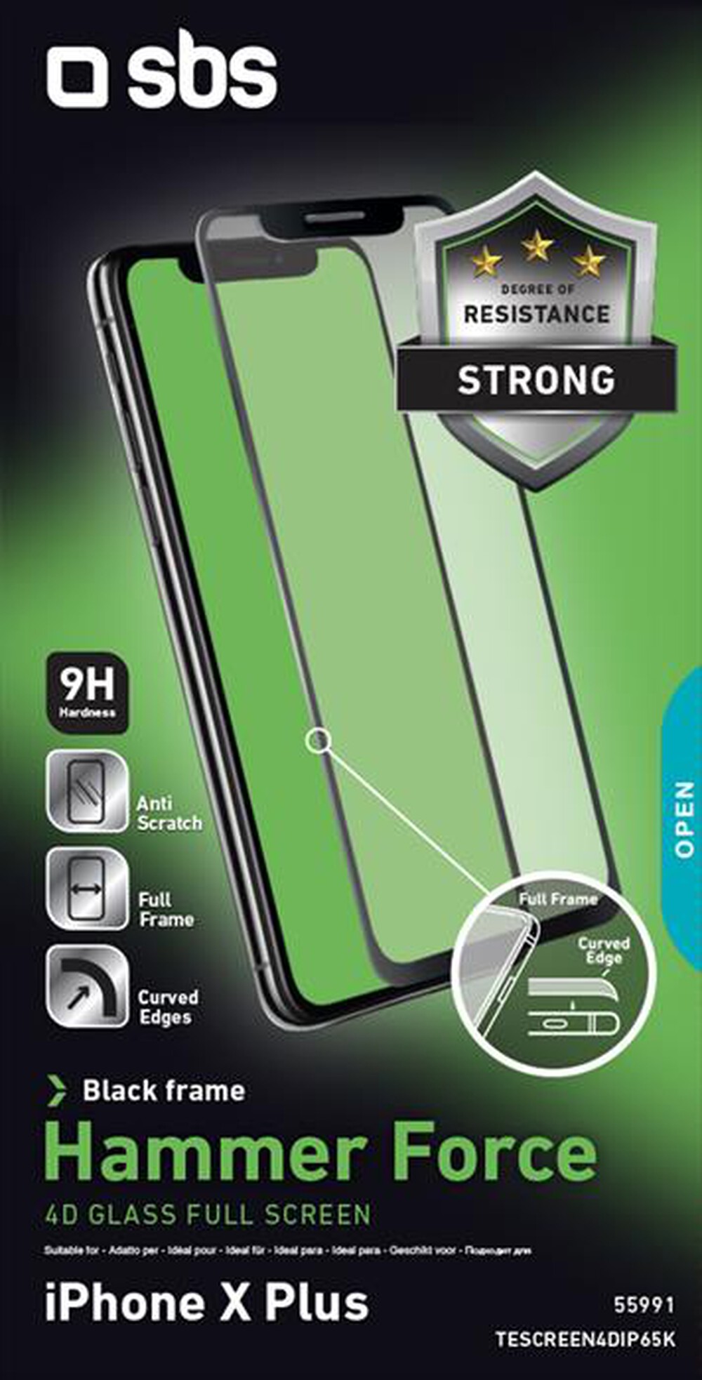 "SBS - TESCREEN4DIP65K-Nero"