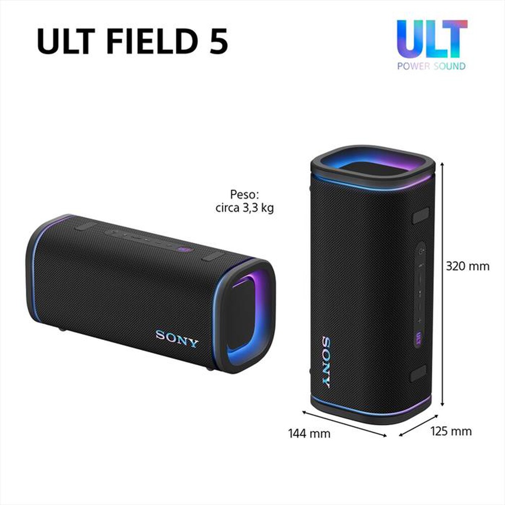 Immagine del prodotto SONY - Speaker portatile Wireless Bluetooth SRSULT50W.CE7-Bianco