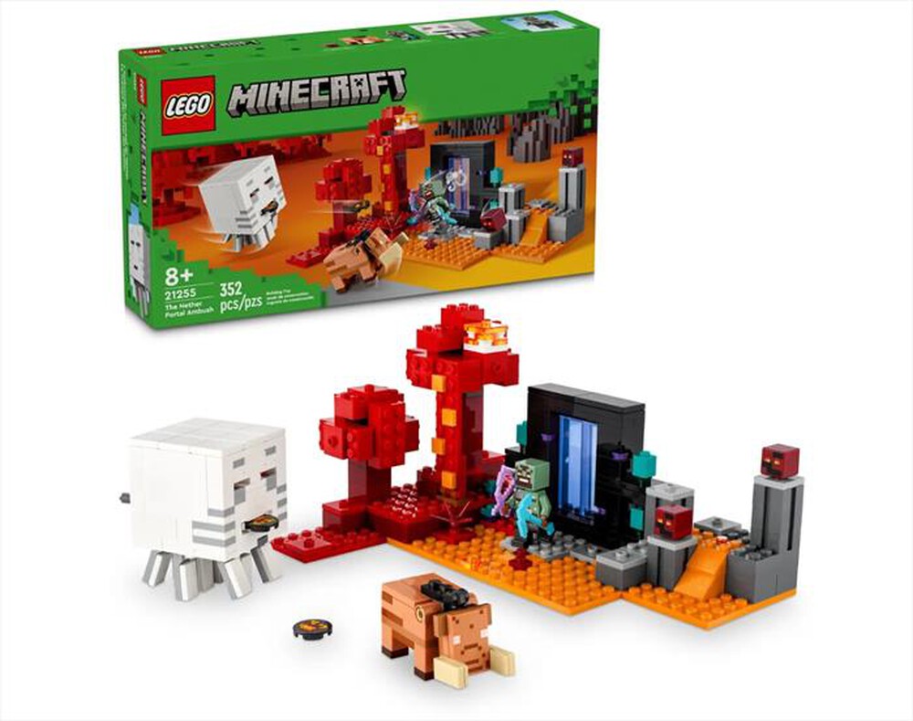 "LEGO - MINECRAFT Agguato nel portale del Nether - 21255-Multicolore"