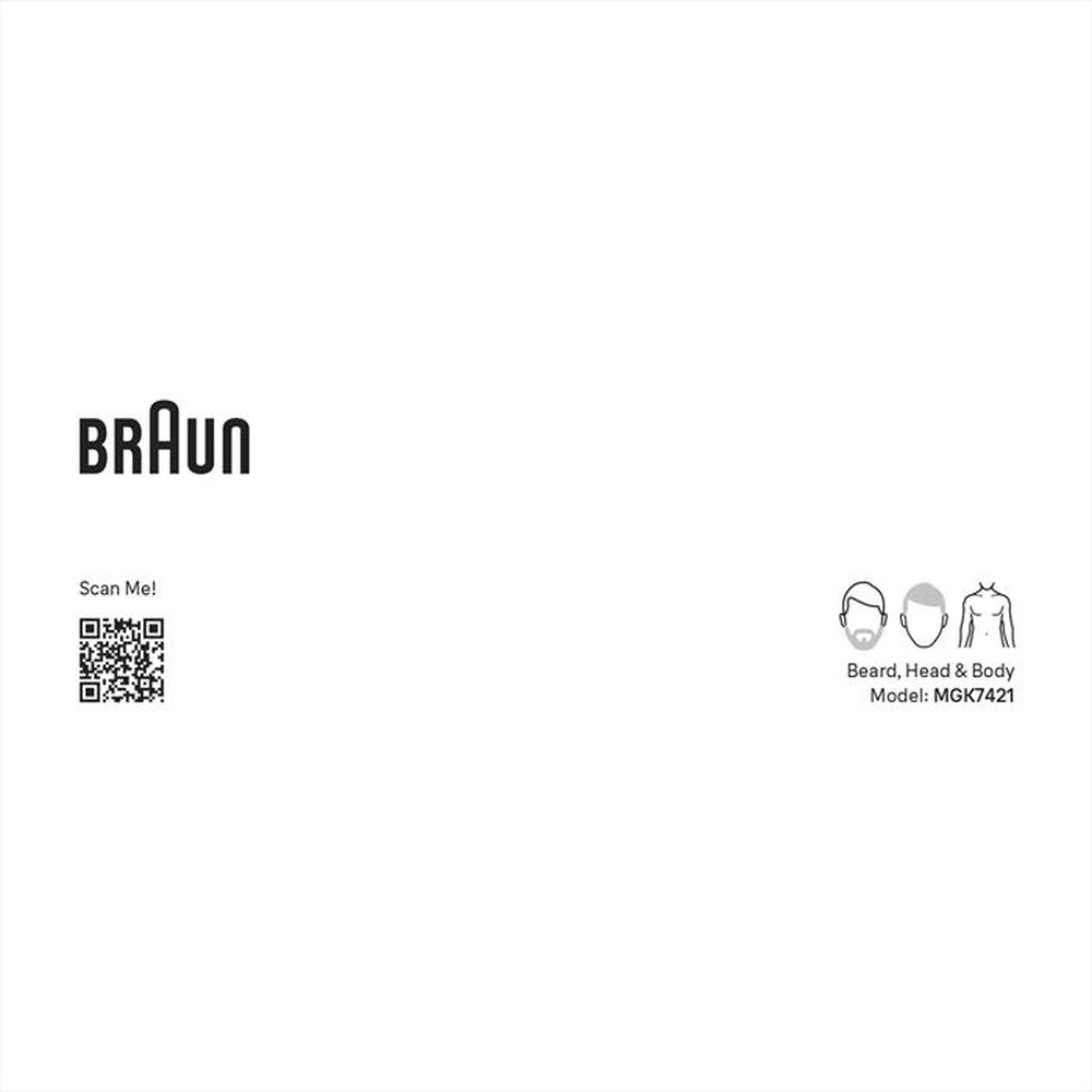 "BRAUN - Regolabarba SERIES 7 MGK7421-Black / Deep Blue"