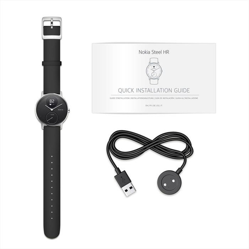 "WITHINGS - STEEL HR 36MM-Black"