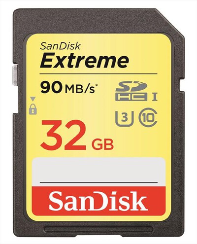 SANDISK - Extreme SDHC U3/Class 32GB - 