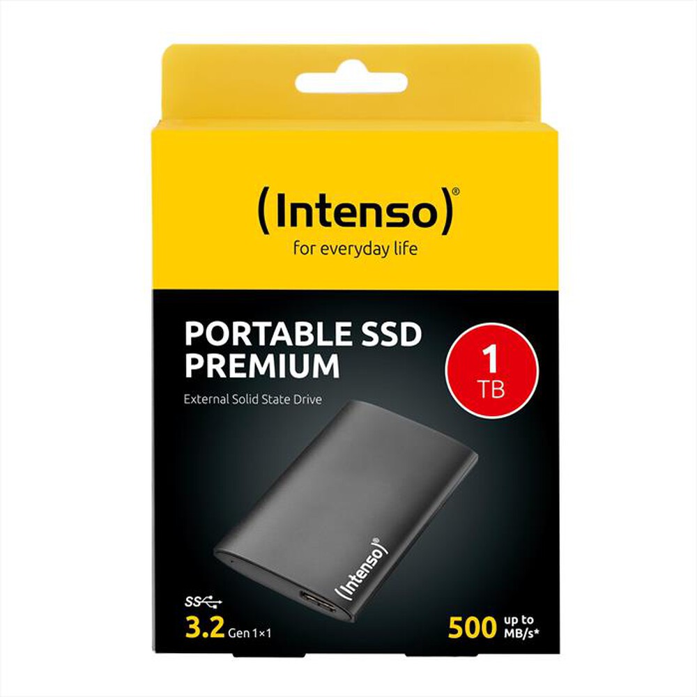 "INTENSO - SSD ESTERNA 1,8\" PREMIUM 3.2 1 TB-NERO"